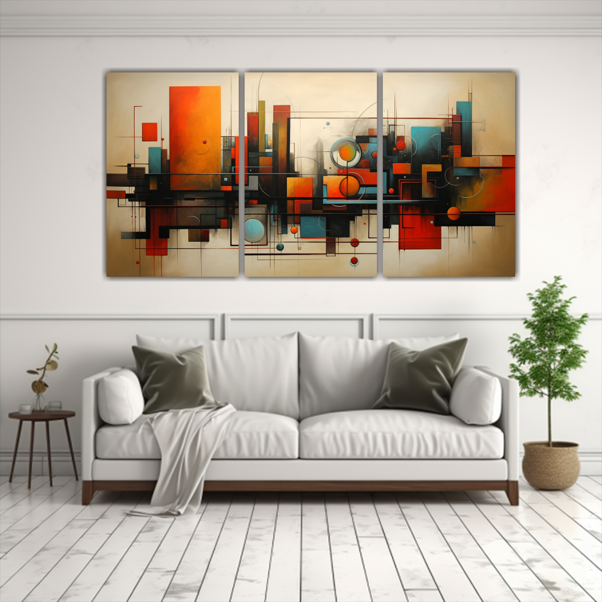 cuadros-abstractos-finas-l-neas-duradero-con-marco-1