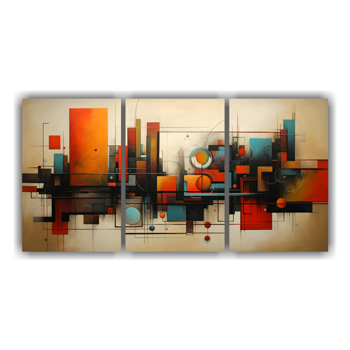 cuadros-abstractos-finas-l-neas-duradero-con-marco