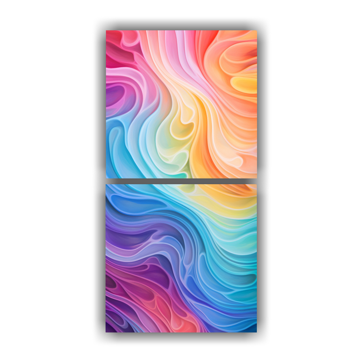 cuadros-abstractos-luminosos-con-patrones-giratorios-vibrantes-y-diversos-en-tela-acuarela