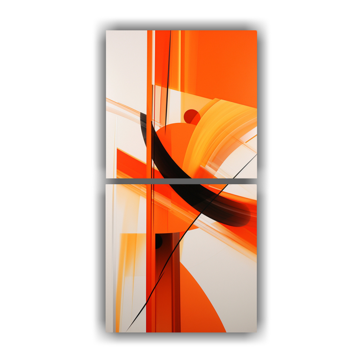cuadros-abstractos-naranja-para-decoraci-n-de-pared