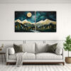 cuadros-abstractos-paisaje-de-monta-as-de-medianoche-con-gol-arte-de-decoraci-n-exclusiva-1