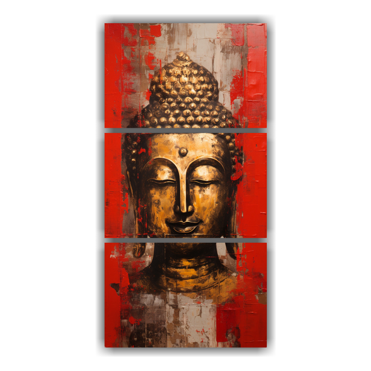 cuadros-acuarela-buddha-face-estilo-abstracto-dorado-y-rojo
