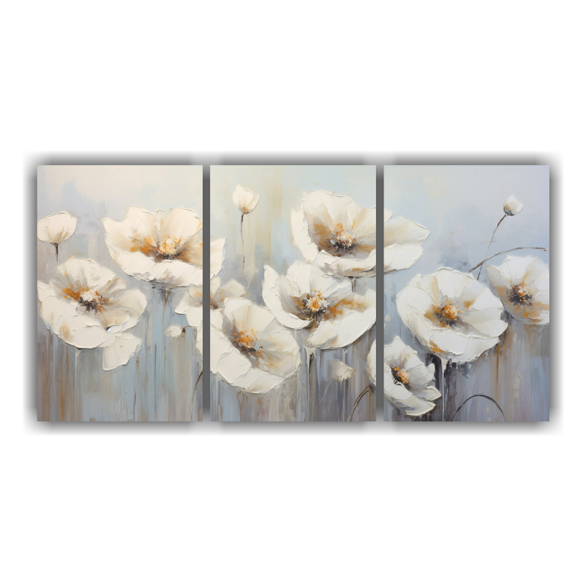 cuadros-blancos-de-amapolas-poppies-en-lienzo-estilo-decorativo-