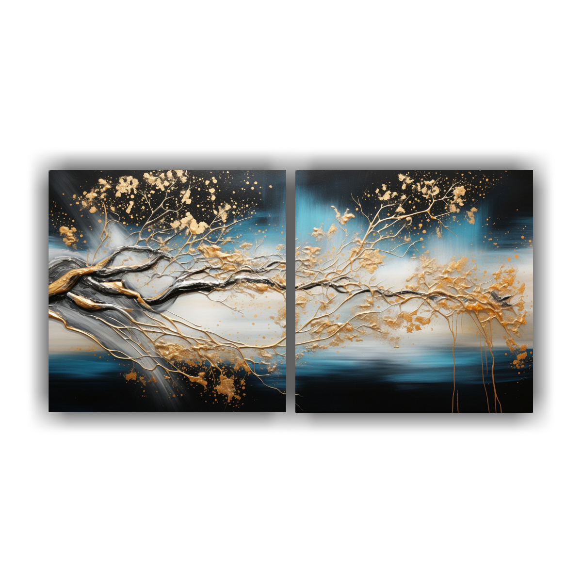 cuadros-concepto-cocina-en-negro-y-dorado-estilo-pintura-decorativa