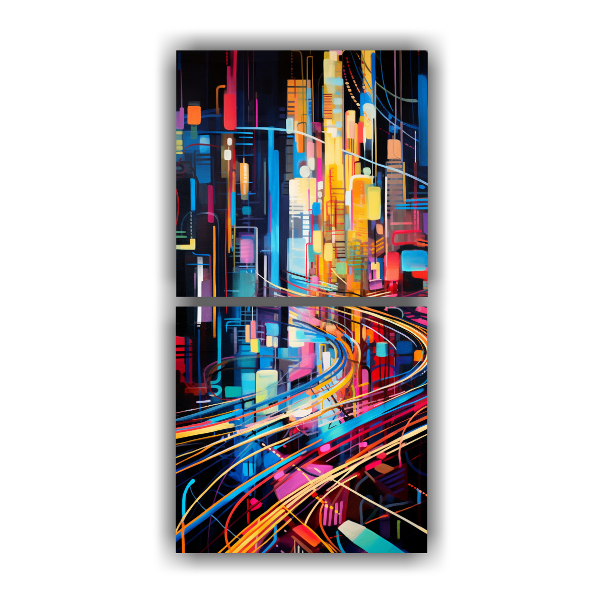 cuadros-creativos-con-patrones-abstractos-giratorios-en-tonos-vivos-y-el-ctricos