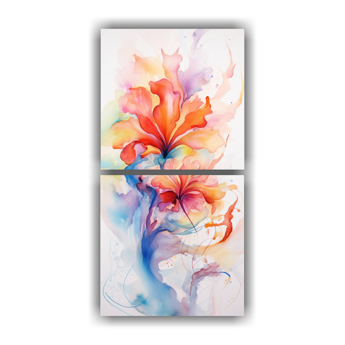 cuadros-de-decoraci-n-abstractos-fusionados-de-acuarelas-e-impresionismo