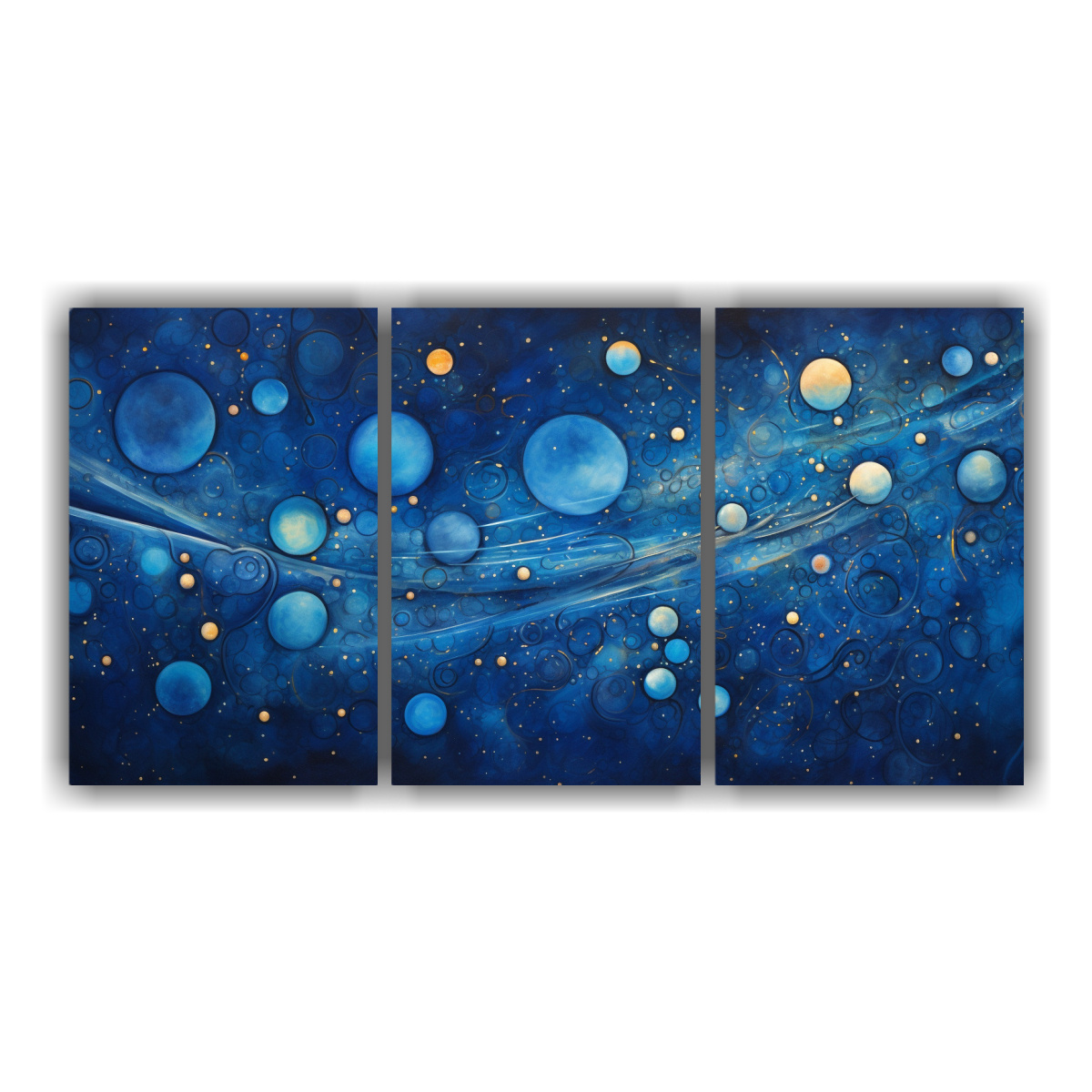 cuadros-de-decoraci-n-vanguardista-con-patrones-abstractos-c-smicos-en-azul-profundo