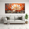 cuadros-de-dise-o-luminosidad-en-estilo-de-pintura-de-loto-naranja-1