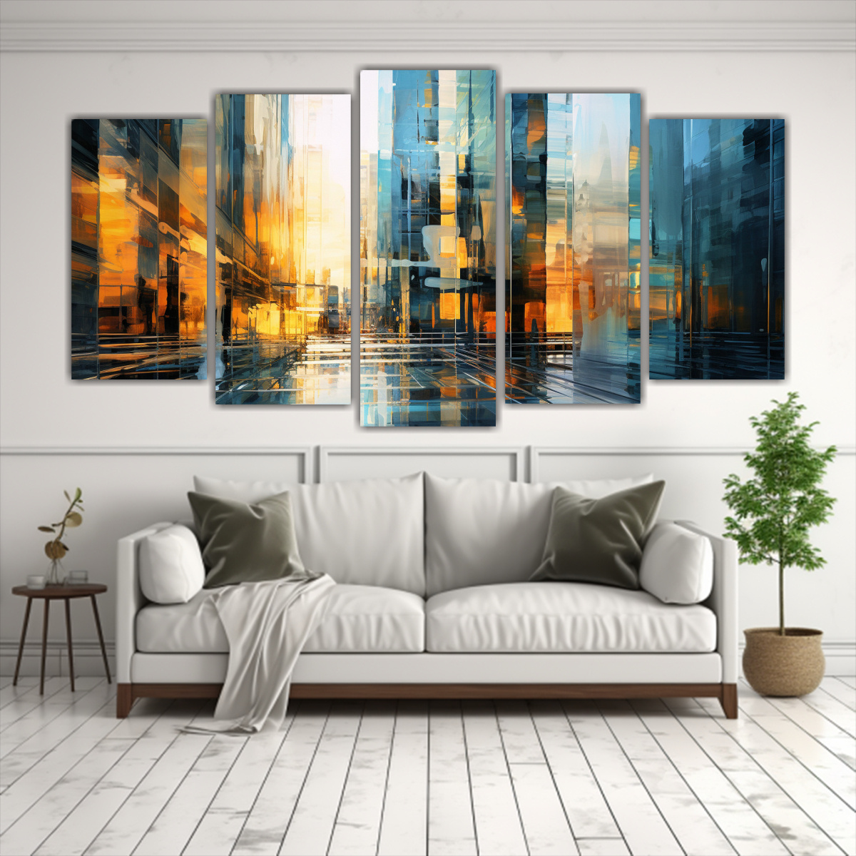 cuadros-de-dise-o-para-sala-con-edificio-moderno-y-pinturas-impresionistas-1-1