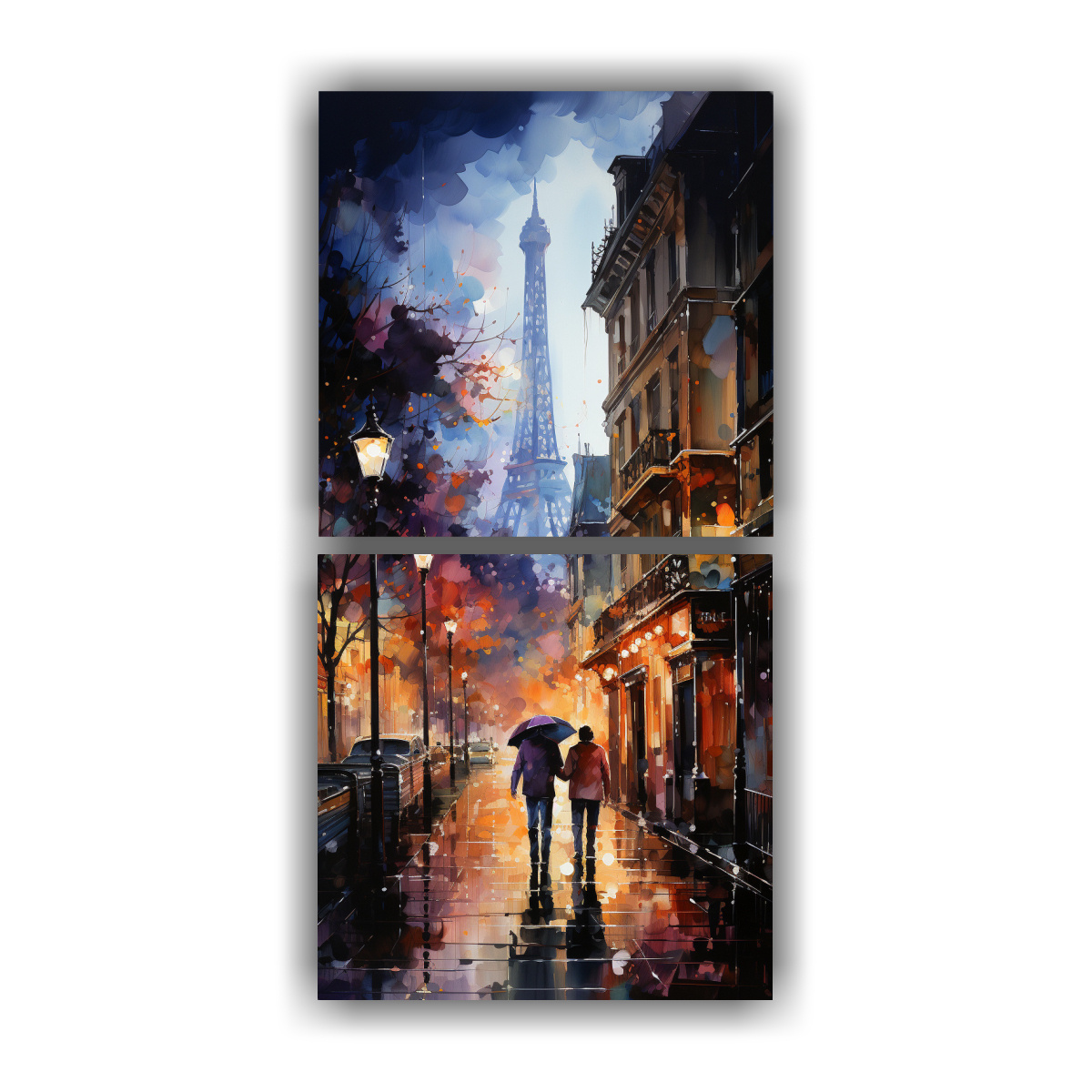 cuadros-de-dos-hombres-bes-ndose-en-las-calles-de-par-s-noche-estrellada