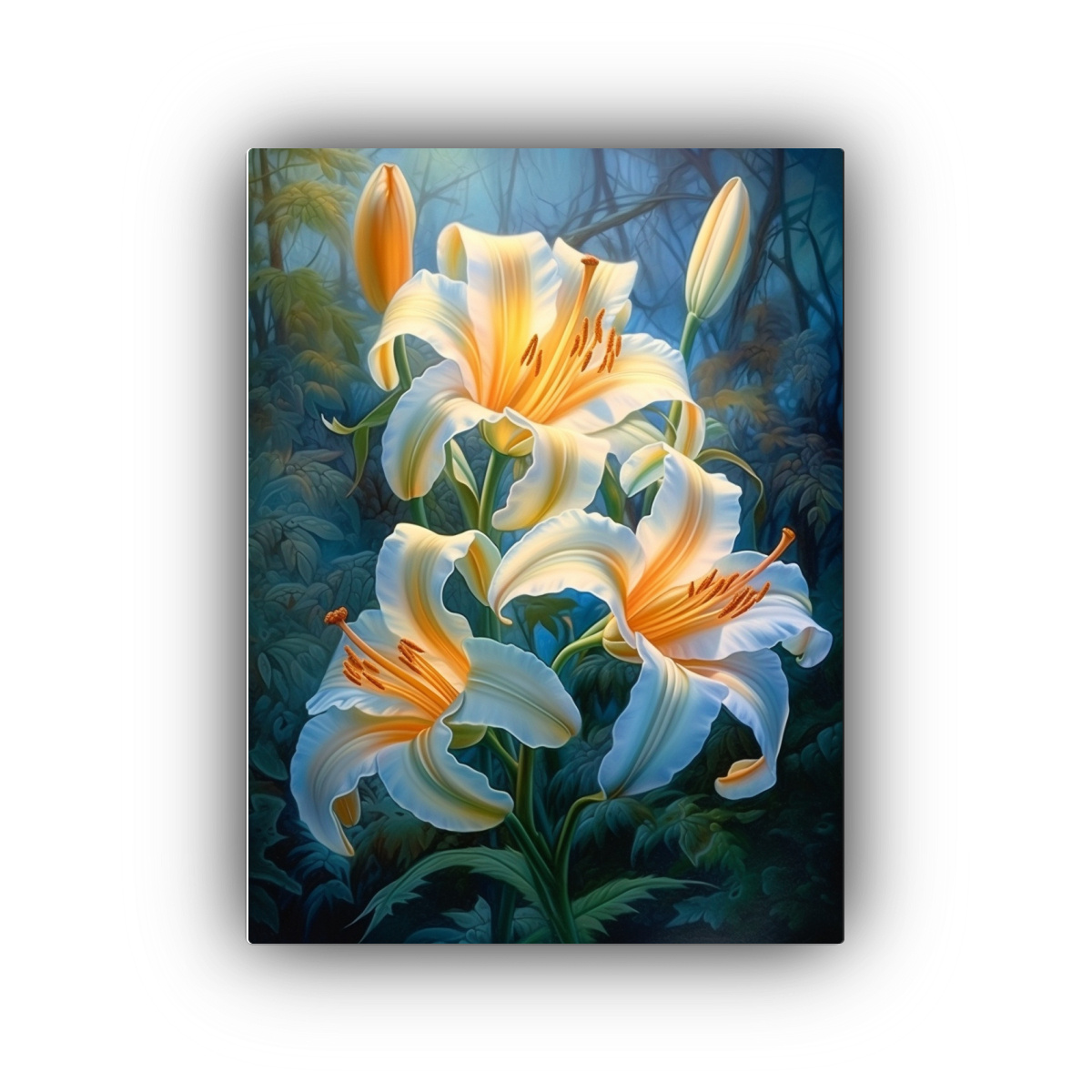 cuadros-de-lirios-en-plena-floraci-n-en-el-jard-n