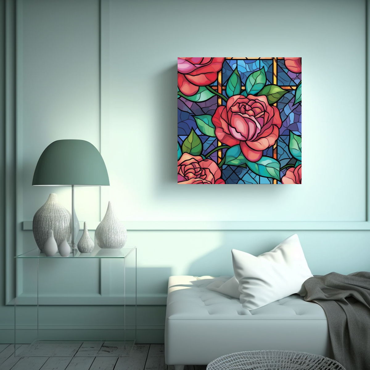 cuadros-de-oficina-estilo-vitral-con-rosas-de-enero-en-canva-1