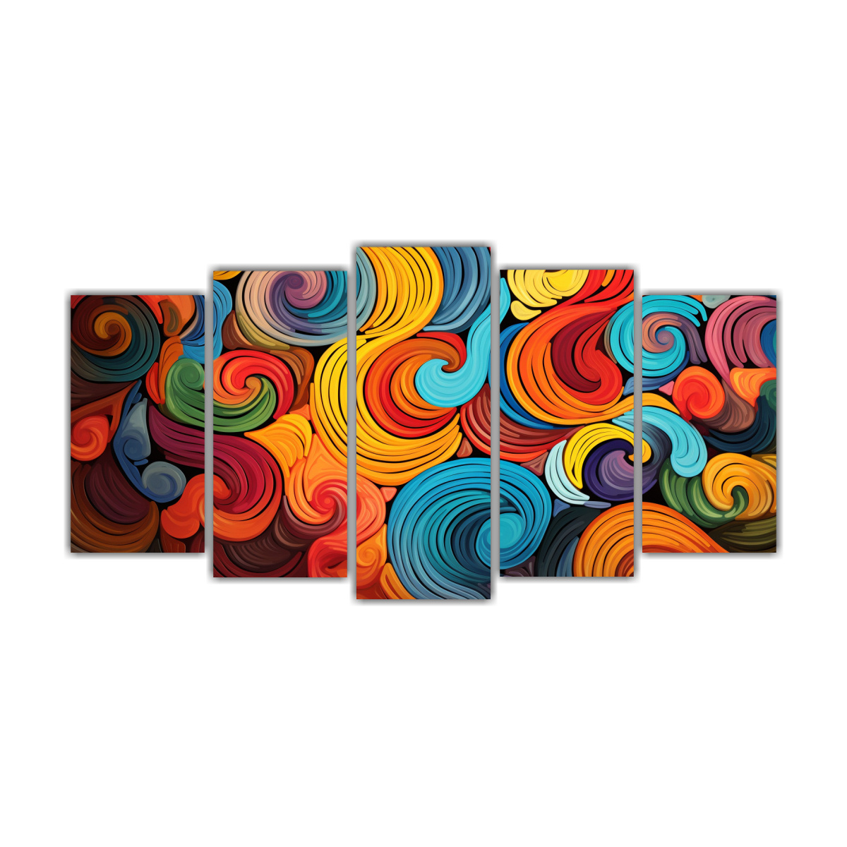 cuadros-de-tela-abstractos-en-vibrantes-colores-retro-patrones-giratorios-de-calma