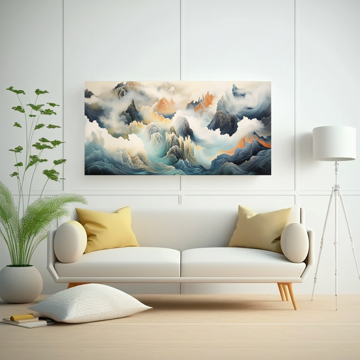 cuadros-decorativos-abstractos-con-cimas-de-monta-as-en-l-neas-finas-1