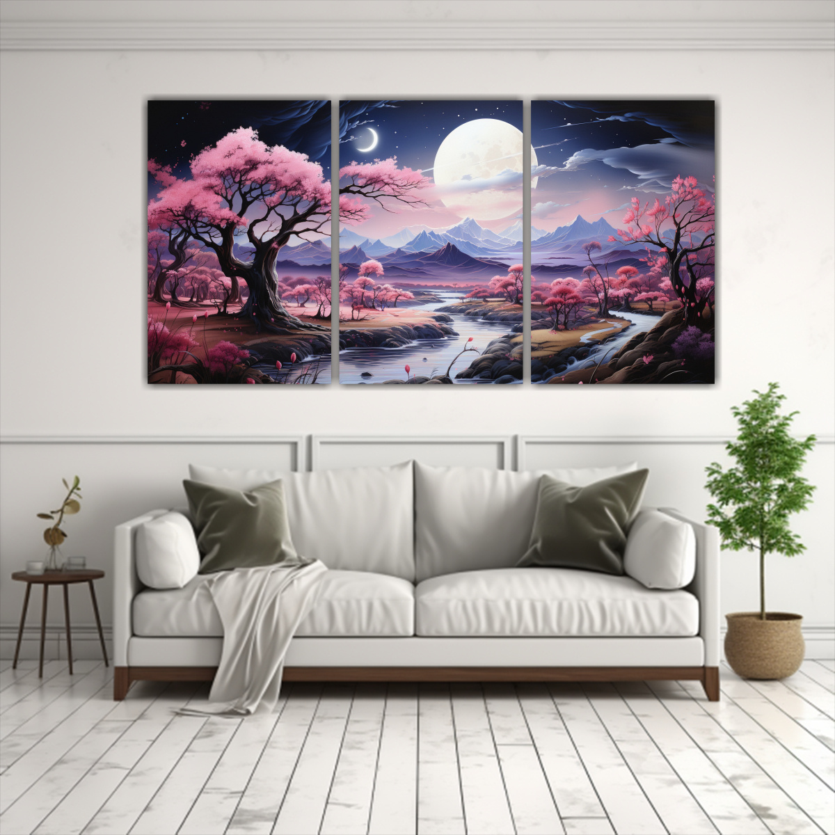 cuadros-decorativos-con-arte-gr-fico-de-una-pintura-de-luna-cerca-de-las-monta-as-1