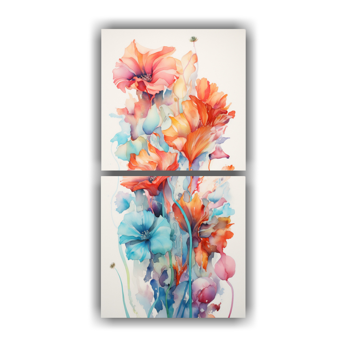 cuadros-decorativos-con-flores-abstractas-en-acuarela