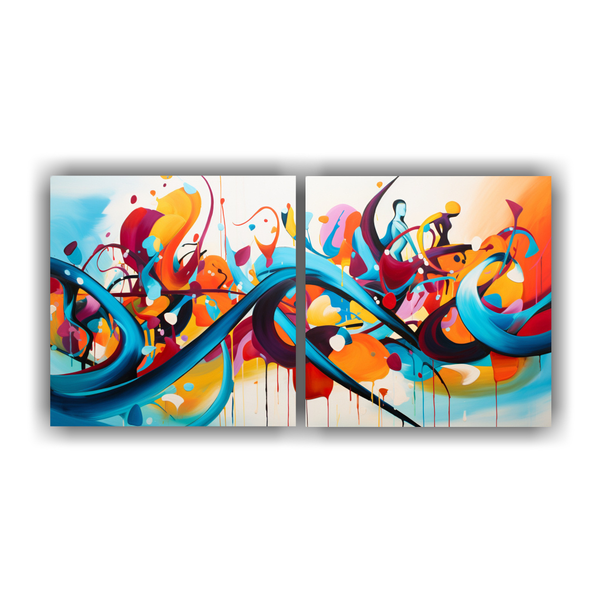 cuadros-decorativos-de-equilibrio-abstracto-en-escena-de-carnaval