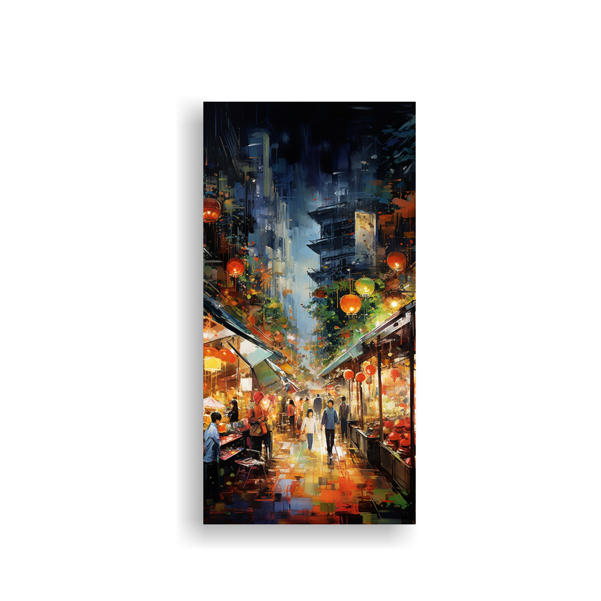 cuadros-decorativos-de-tela-en-bastidor-abstracci-n-nocturna-del-mercado-asi-tico