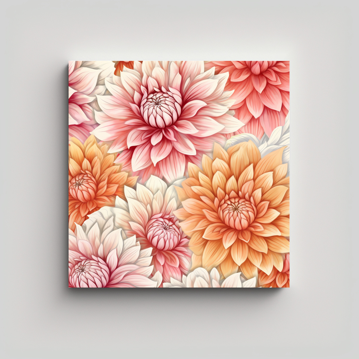 cuadros-decorativos-estilo-galer-a-patr-n-vectorial-de-dalias-rosa-y-naranja