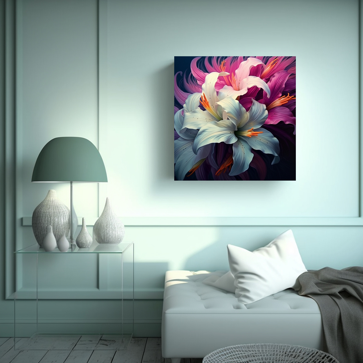 cuadros-decorativos-vanguardia-estrellados-y-lirios-en-canva-1