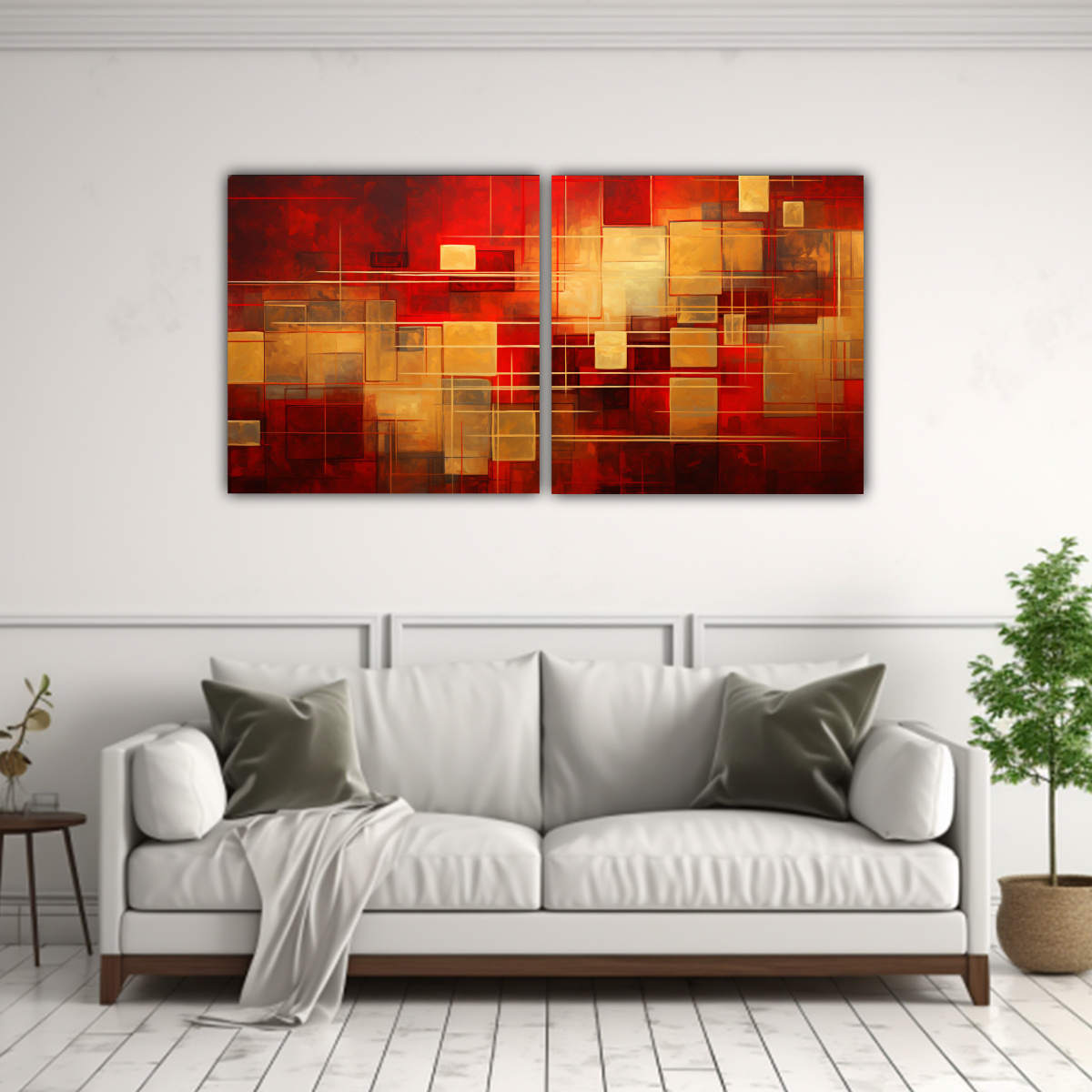 cuadros-dibujo-artesanal-l-neas-circuito-cuadrados-imagen-abstracta-1