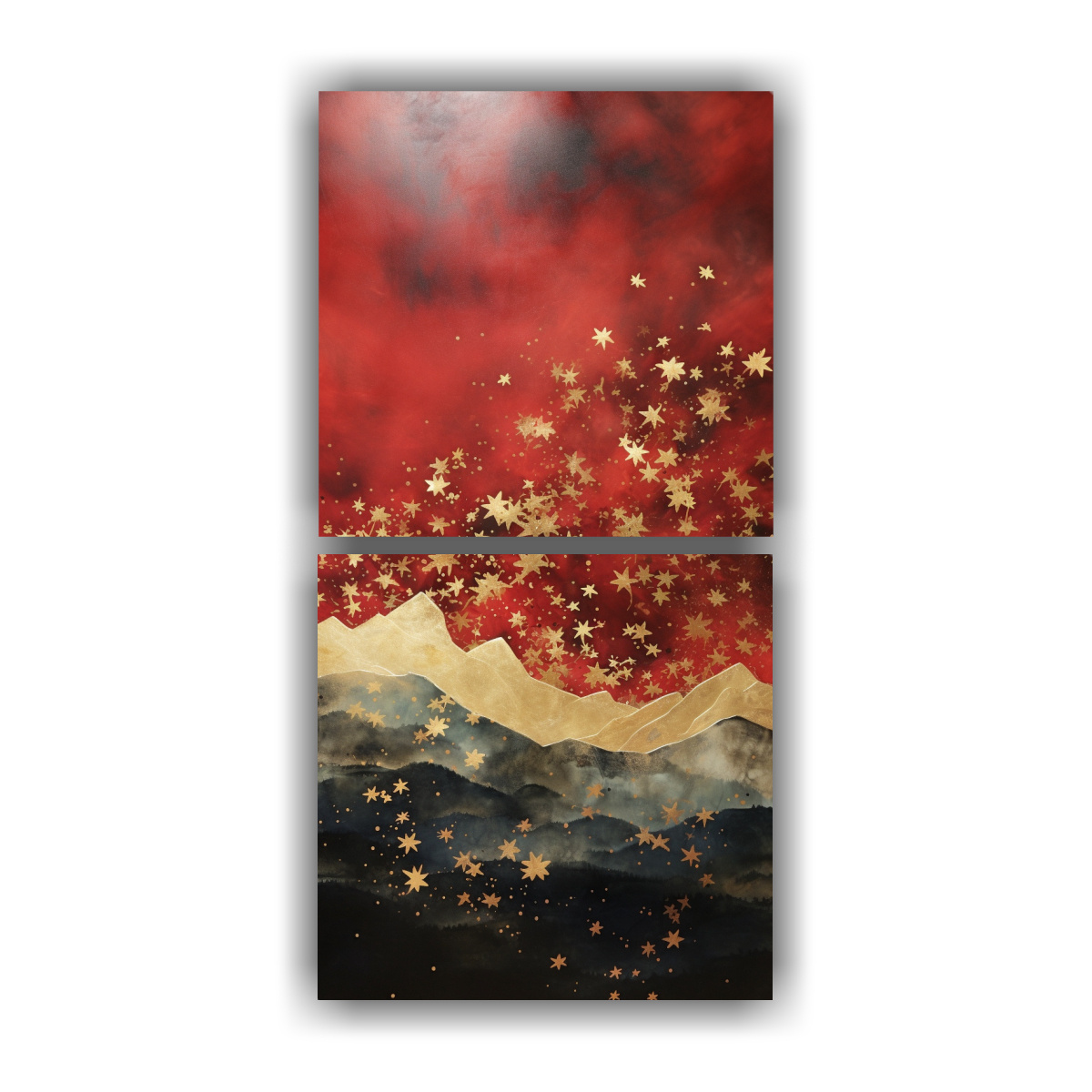 cuadros-dibujo-calidez-monta-a-con-estilo-elegante-en-pinturas-decorativas