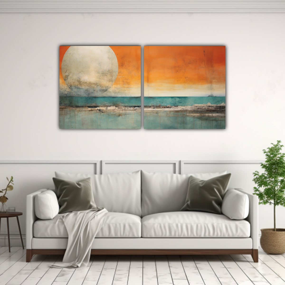 cuadros-dibujo-gama-de-colores-en-tonos-naranja-turquesa-y-plata-1