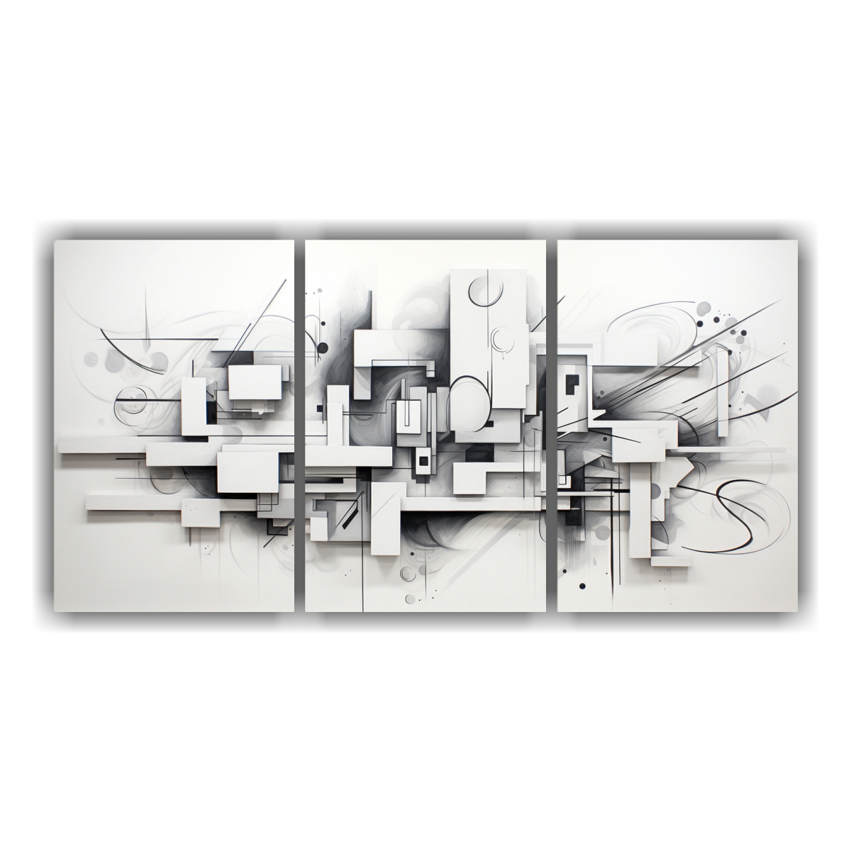 cuadros-dibujo-modernidad-en-blanco-y-gris