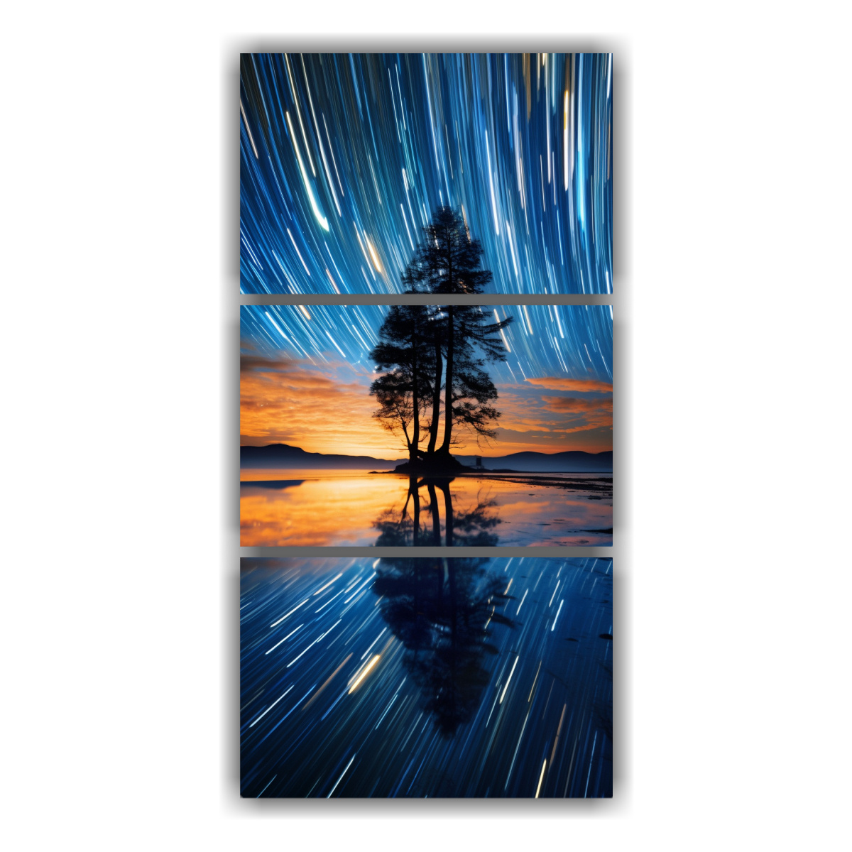 cuadros-escenario-shooting-star-trail-hermoso