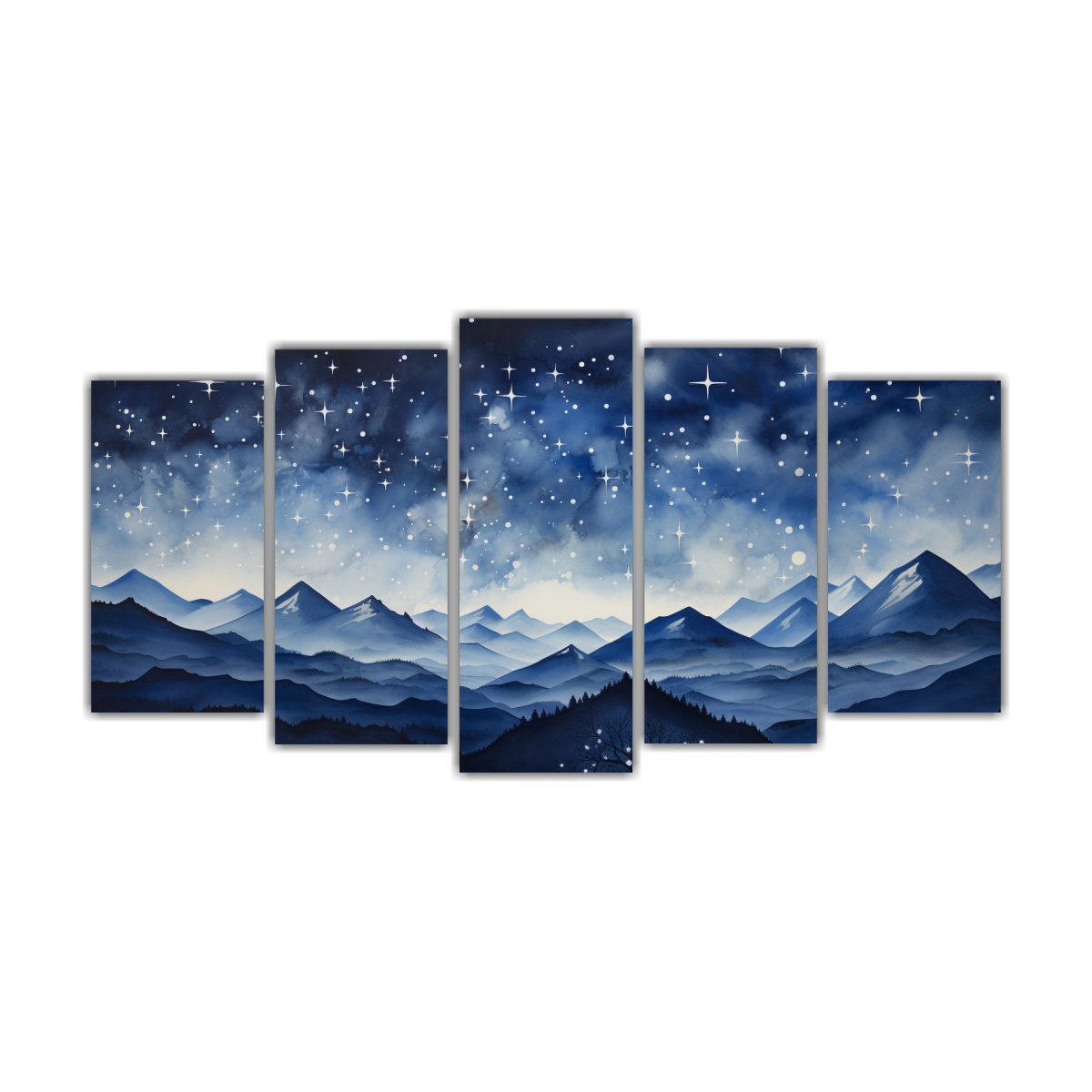 cuadros-finas-l-neas-unica-paisaje-de-monta-a-con-estilo-elegante