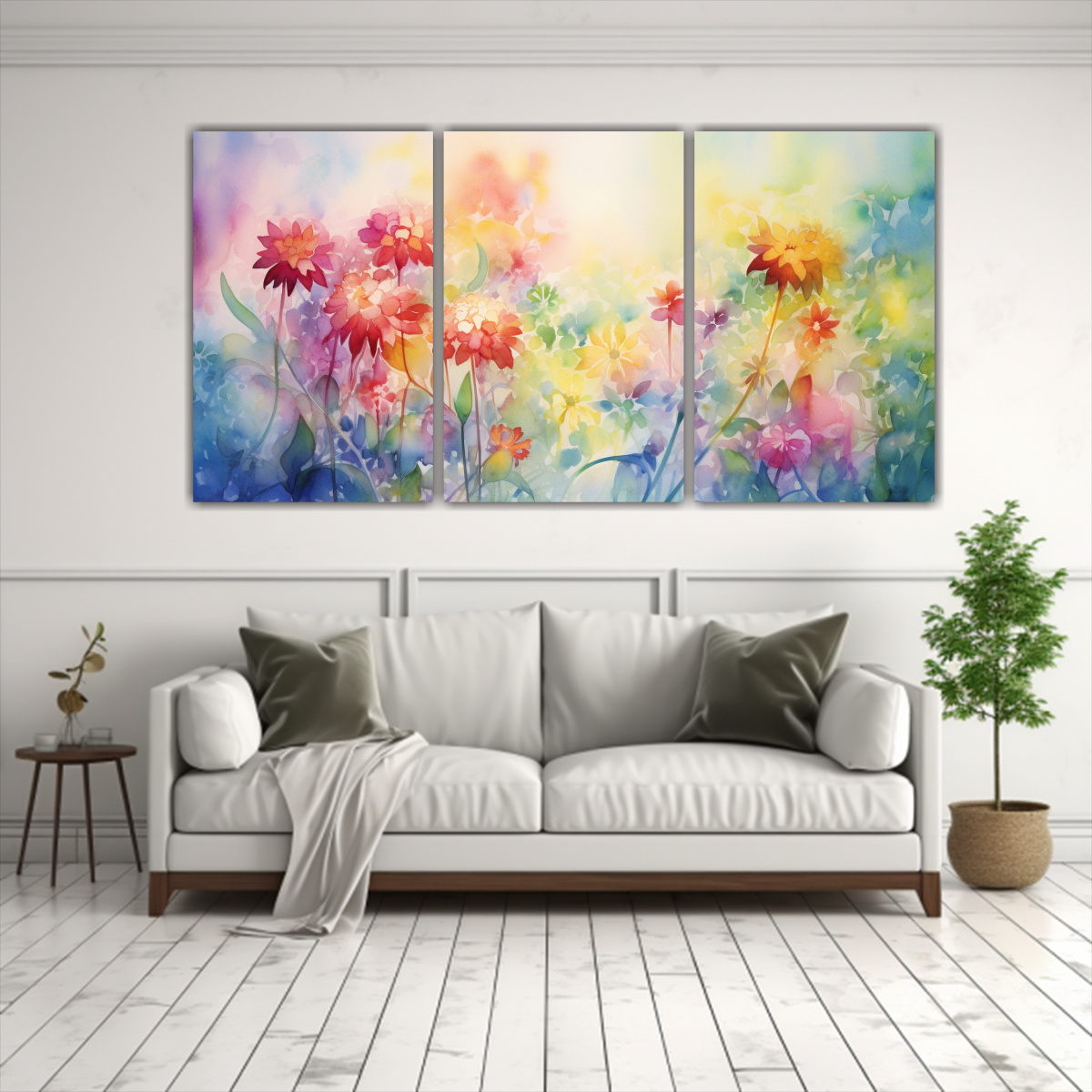 cuadros-florales-abstractos-de-jard-n-en-luz-solar-1