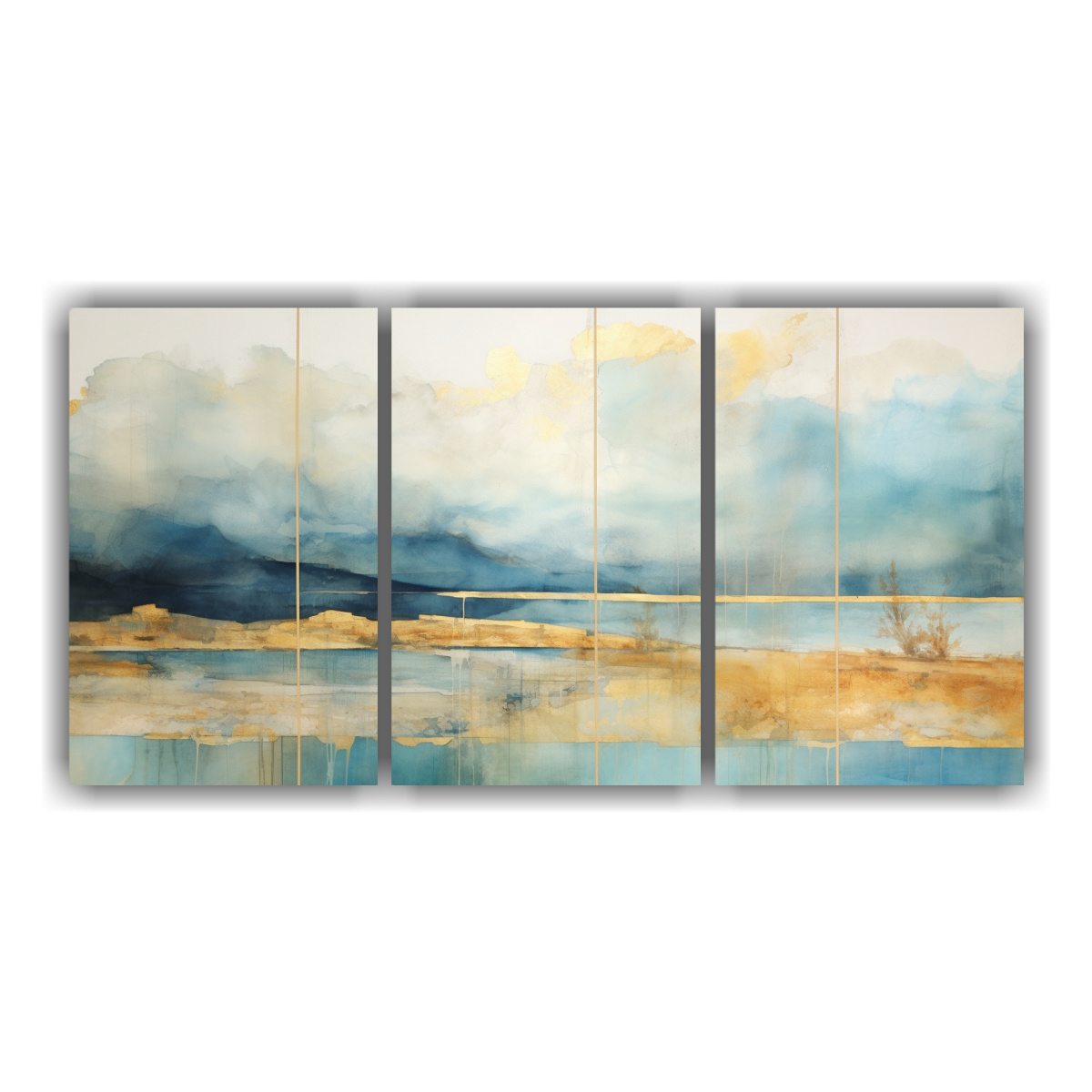 cuadros-impactantes-pintura-con-acuarela-roja-turquesa-y-dorada-en-decoraci-n-