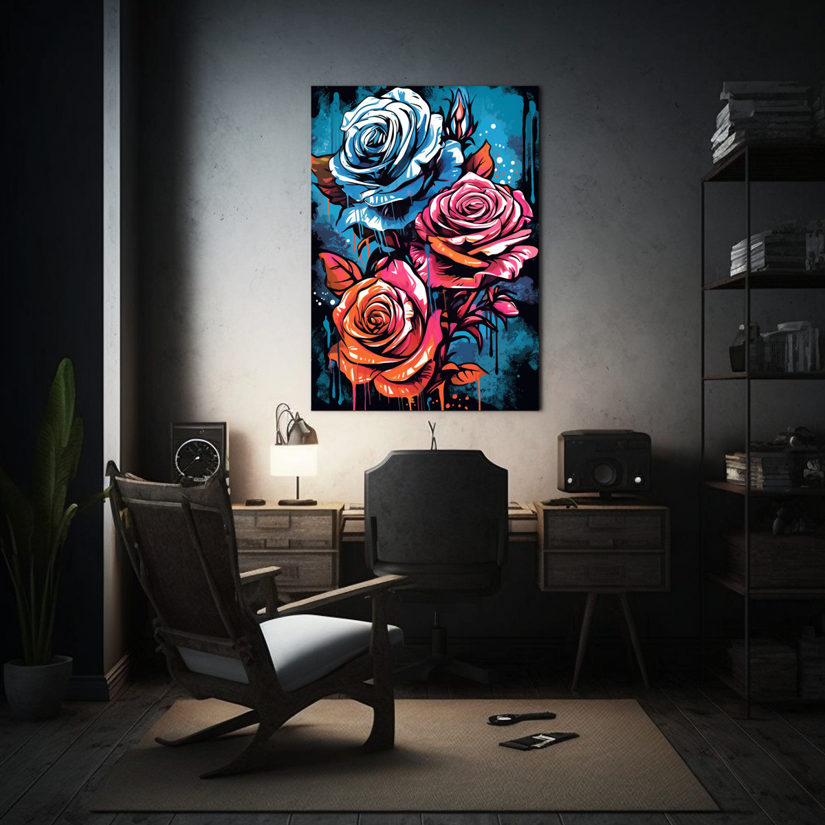 cuadros-innovadores-de-arte-de-pared-inspirados-en-el-estilo-de-graffiti-de-rosas-de-lee-1