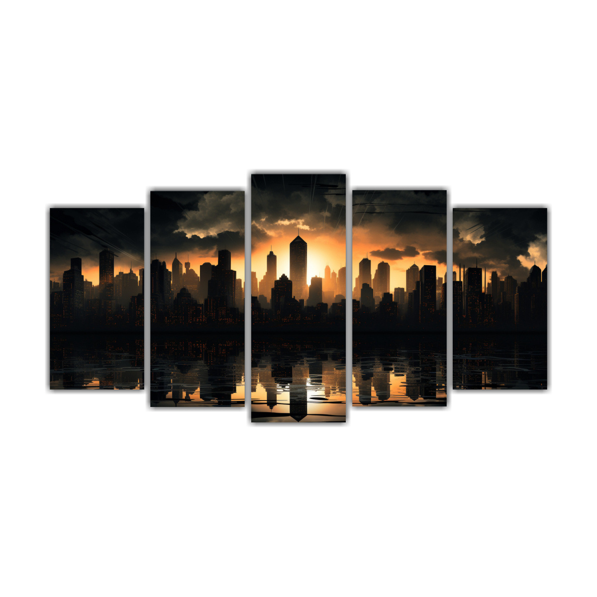 cuadros-inspiraci-n-nocturna-de-una-ciudad