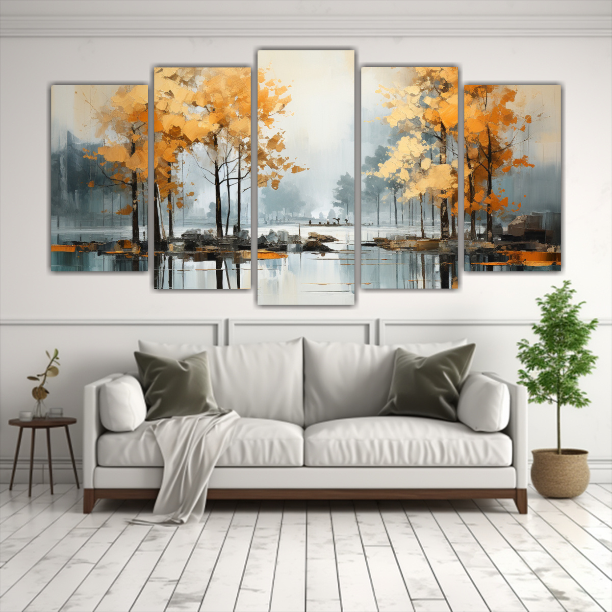 cuadros-juveniles-de-rboles-en-plata-y-oro-con-forma-abstracta-1