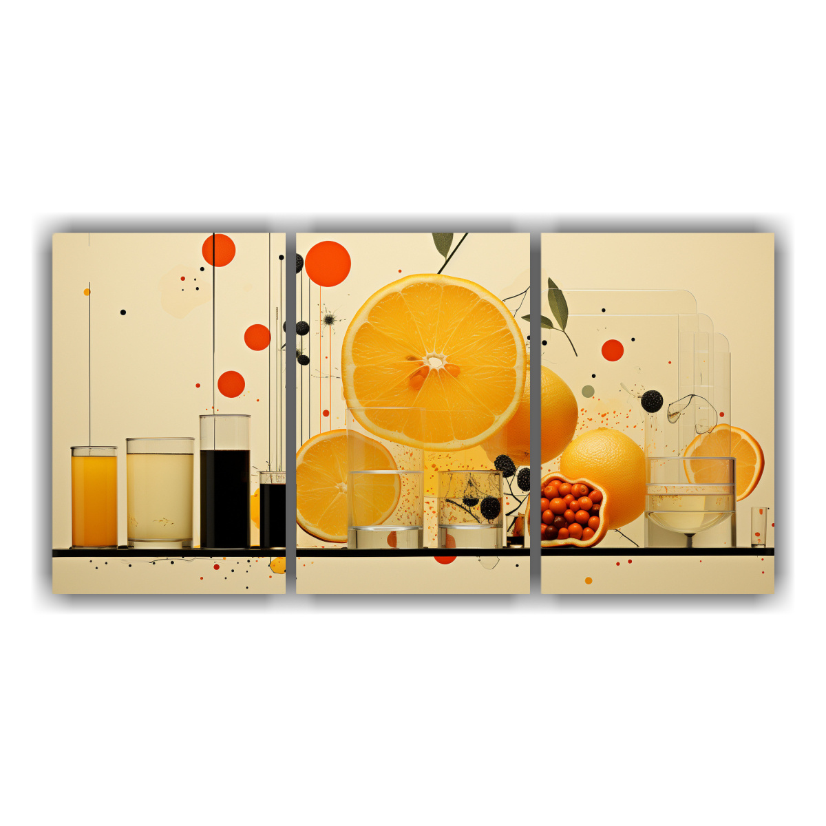 cuadros-minimalistas-de-dise-o-enigm-tico-collage-simple-y-sugerente-de-motivos-de-f-brica-de-jugos-