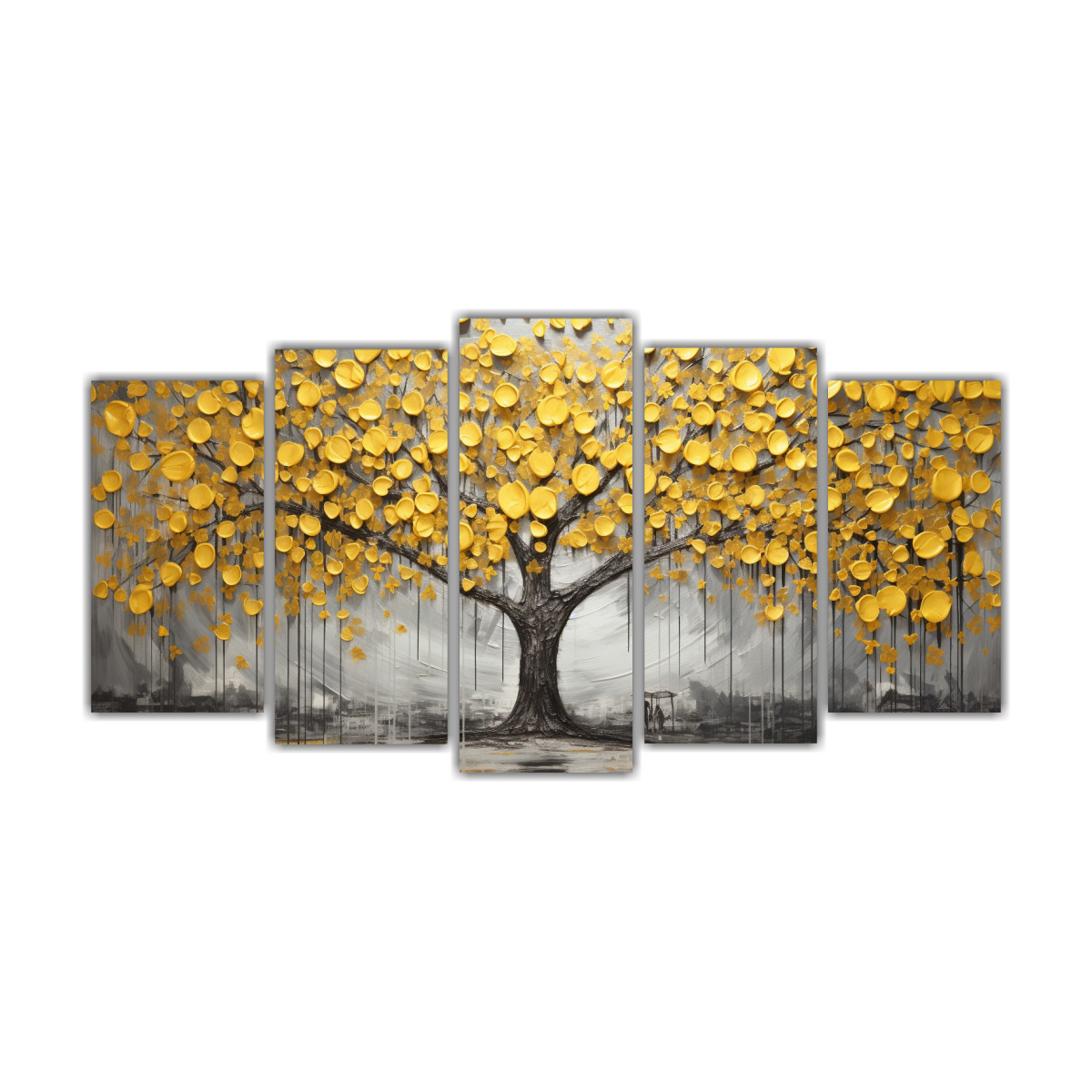 cuadros-minimalistas-de-rbol-en-amarillo-y-plateado-set-de-5