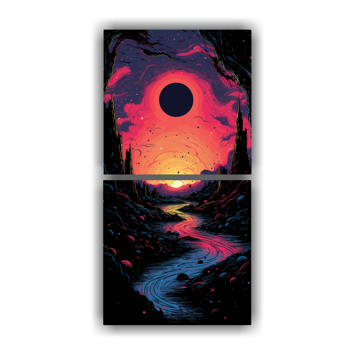 cuadros-modernos-composici-n-din-mica-estilo-c-mic-retro