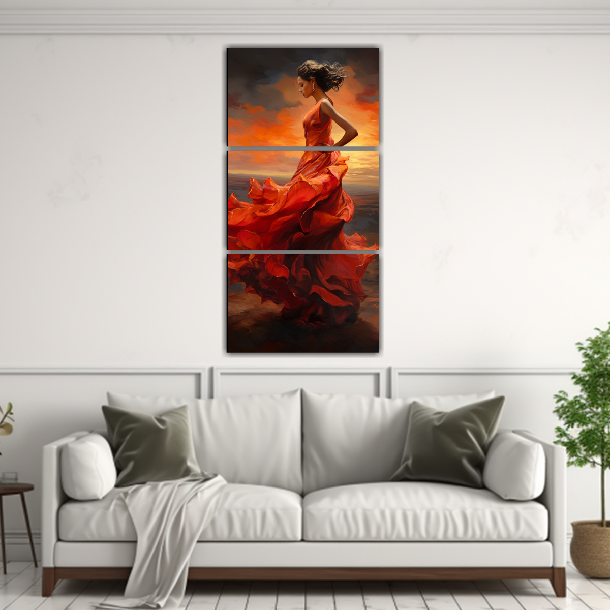 cuadros-modernos-de-decoraci-n-baile-abstracto-de-un-vestido-de-flamenco-cautivador-1