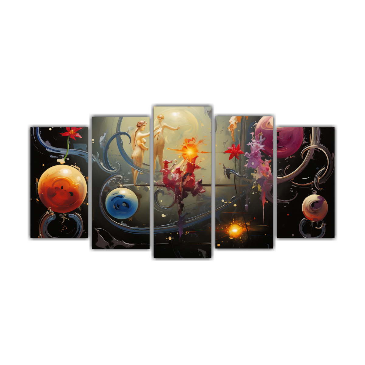 cuadros-relieve-s-mbolos-elementos-m-quina-luminosa-curva