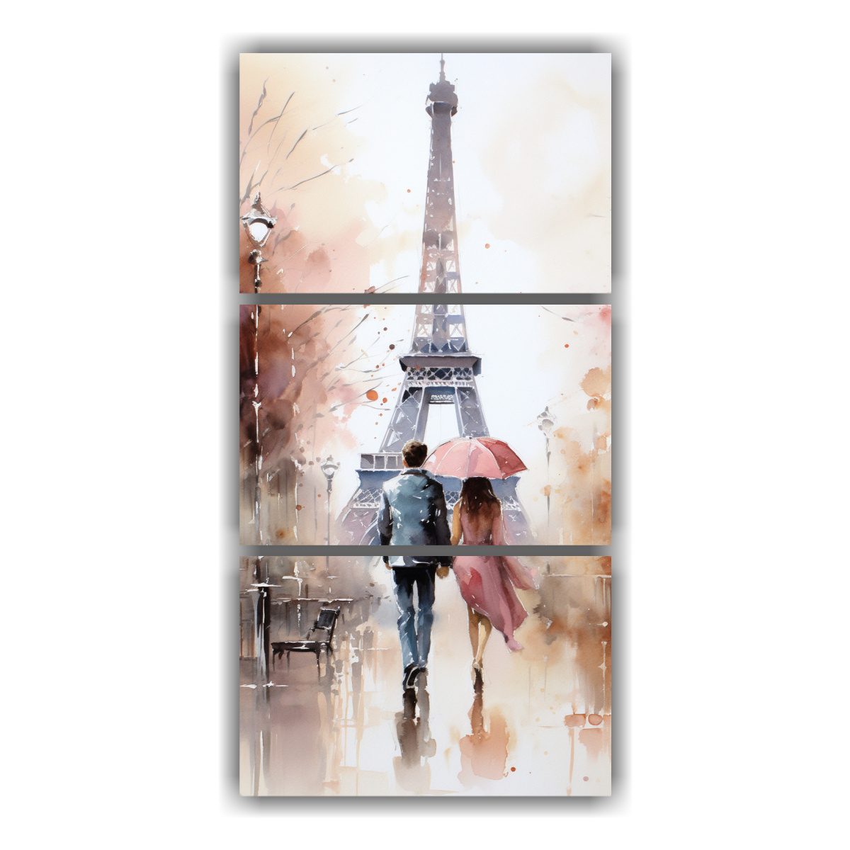 cuadros-tela-sublimada-pareja-joven-caminando-frente-a-la-torre-eiffel-