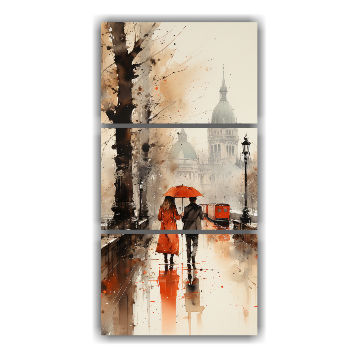 cuadros-vanguardia-brillante-pareja-caminando-por-el-puente-de-londres-