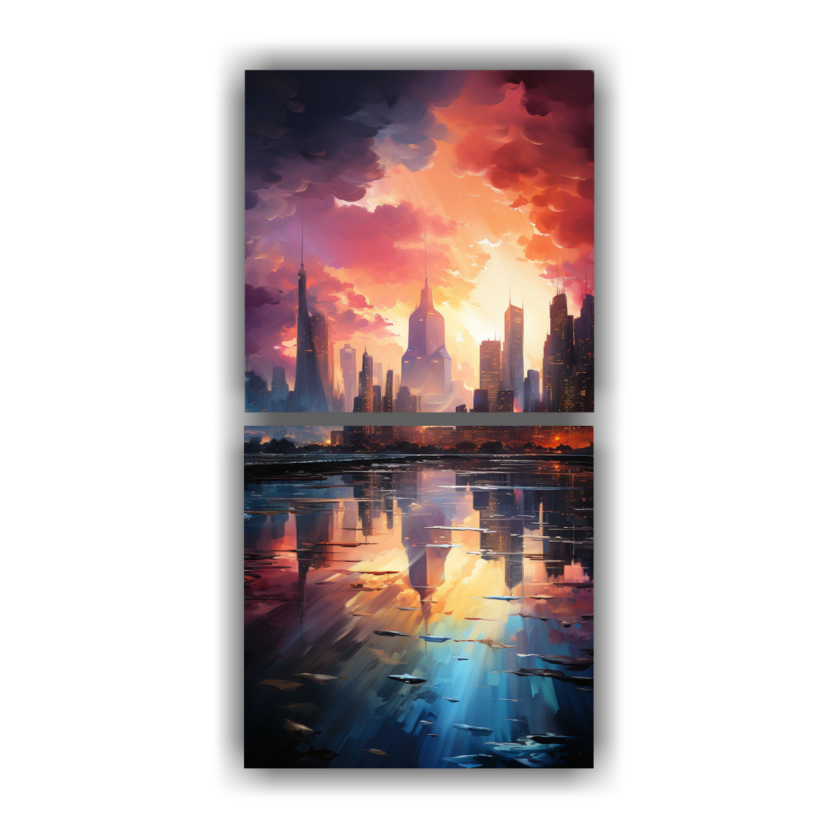 cuadros-vanguardia-motivo-abstracto-de-una-acuarela-en-una-ciudad