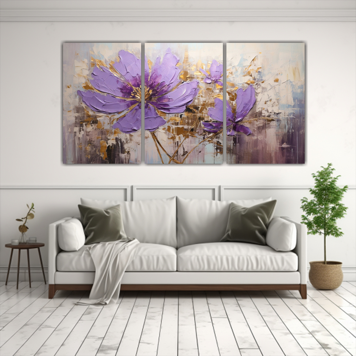 cuadros-vanguardia-para-cuarto-con-pintura-de-flores-moradas-1
