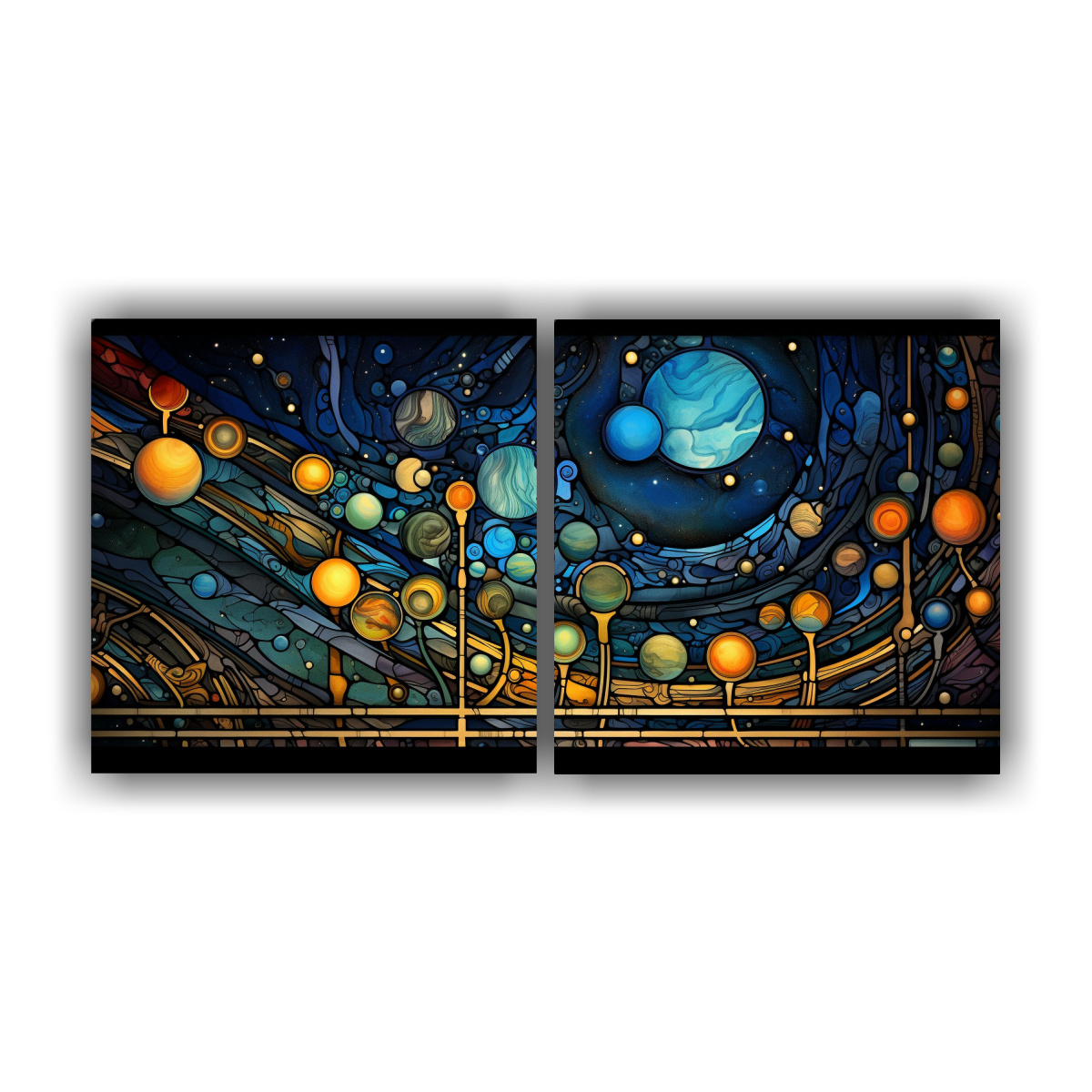 cuadros-vanguardia-surrealista-reinterpretaci-n-abstracta-de-arte-vidriera-usada