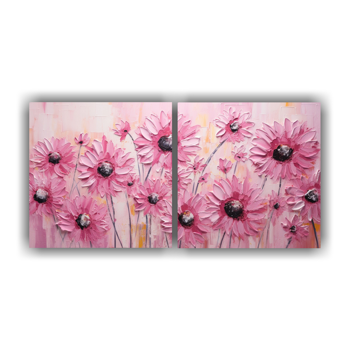 cuadros-vintage-con-girasoles-en-lienzo-estilo-resistente-a-la-pintura-de-sol-rosado