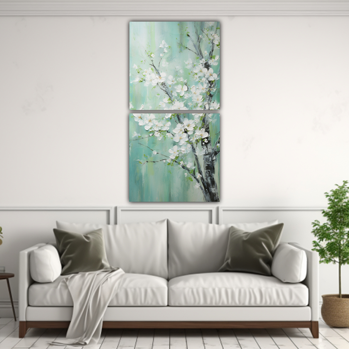 cuadros-vintage-de-textura-de-cerezos-verdes-en-la-pintura-de-lona-1