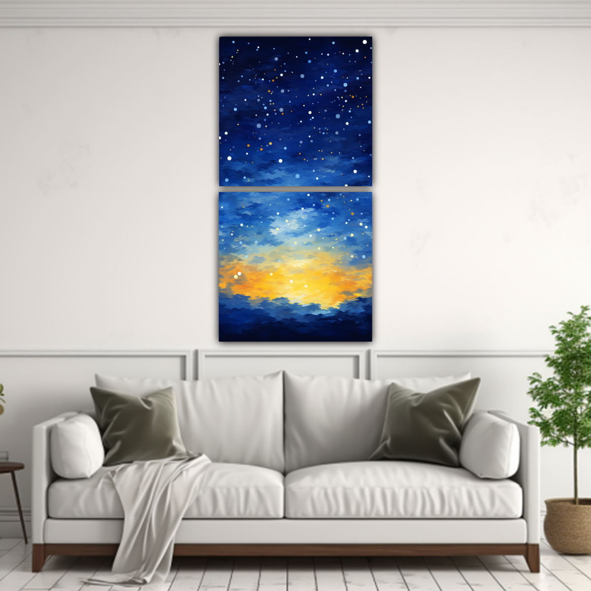 cuadros-vintage-enigm-ticos-con-pintura-impresionista-del-cielo-nocturno-con-muchas-estrellas-1