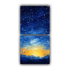cuadros-vintage-enigm-ticos-con-pintura-impresionista-del-cielo-nocturno-con-muchas-estrellas