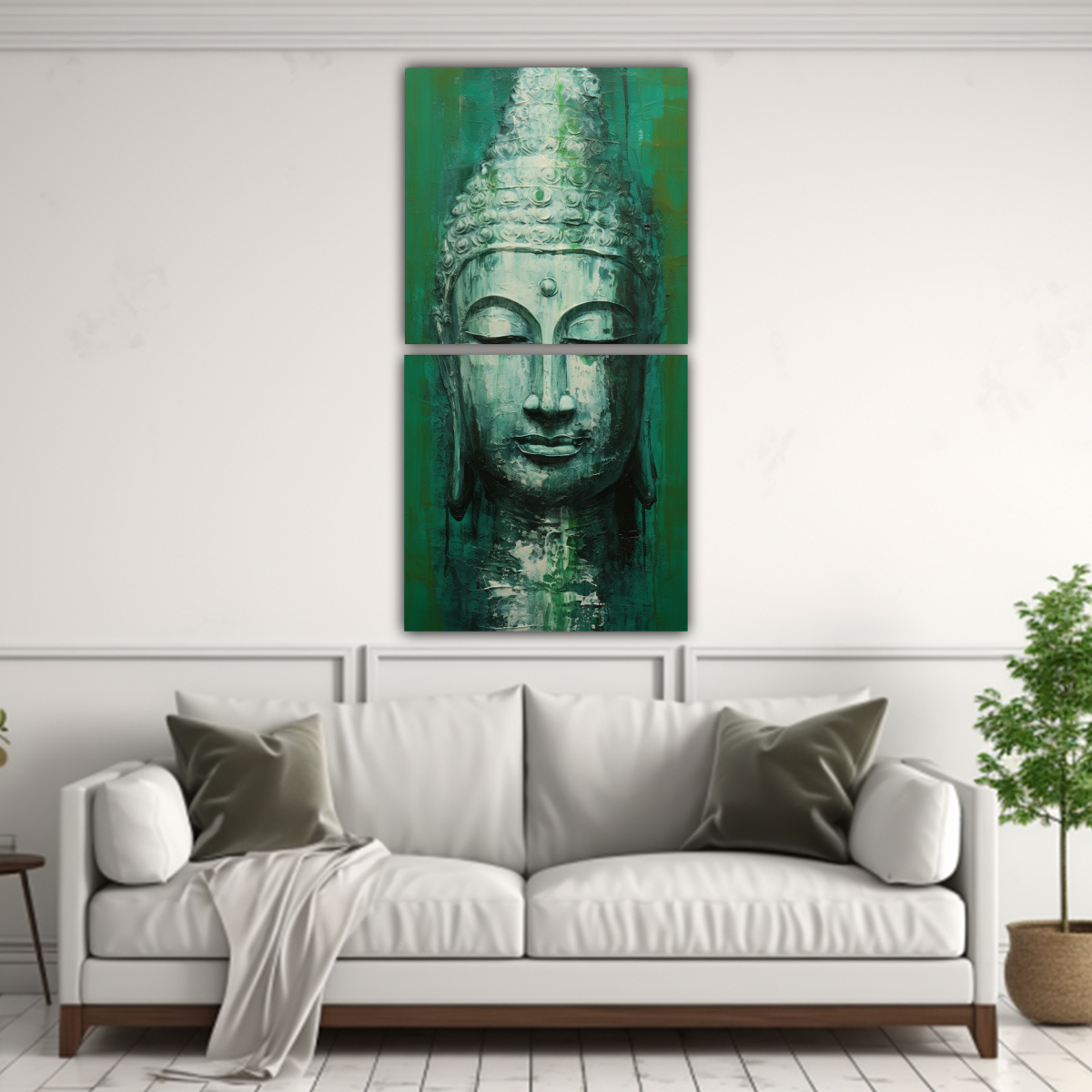 d-ptico-composici-n-equilibrio-buddha-rostro-leo-estilo-abstracto-plateado-y-verde-decoraci-n-pinturas-1